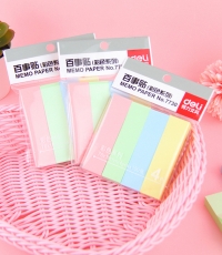 得力7730記事貼(混)76*19mm(包)*12