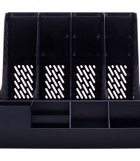 得力78981四聯文件框(黑)