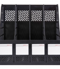 得力9848四聯文件框(黑色)