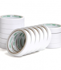 得力30402棉紙雙面膠帶18mm*10y*80um*16卷/袋