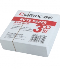 齊心B2361白色透明便簽盒107*96mm*18