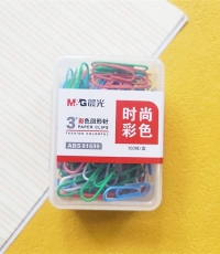 晨光辦公用3號彩色回形針PP盒裝ABS91699*10