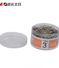 晨光辦公用3號(hào)金屬回形針PVC筒裝ABS91697