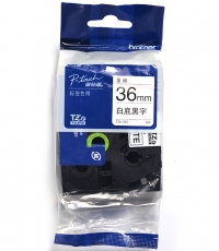 兄弟TZe-261標簽色帶 白底黑字36mm 