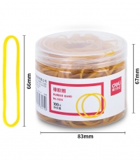 得力3217橡膠圈(黃)(100g/盒)