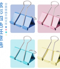 晨光Eplus彩色長(zhǎng)尾夾19mm（筒裝）ABS92742