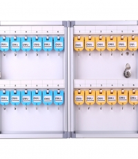 得力50800鋁合金鑰匙管理箱24位(銀)