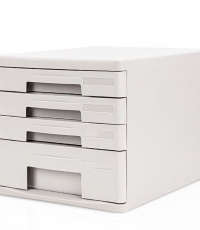 得力9795五層文件柜(灰)