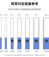 得力5681檔案盒25mm(藍(lán))