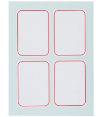 得力6417自粘性標貼(35*50mm白色)*25