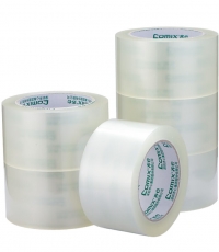齊心JP6010-6透明封箱膠帶60mm*100y*6卷*3