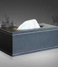 黑色皮面大號抽紙盒24*12*8.5cm