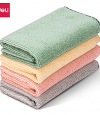 得力LQ390-超細(xì)纖維抹布(單包四色混裝)(4片裝)