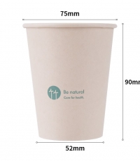 得力19208竹纖維紙杯250ml*100只
