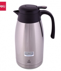 得力17754保溫壺(本色)1.5L不銹鋼真空保溫