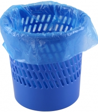 齊心L202耐用經(jīng)濟(jì)型圓垃圾桶藍(lán)色255*263mm*10