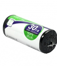 得力9573垃圾袋(黑)45*55cm(30個/卷)八角底