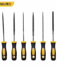 得力DL2141什錦銼6件套(黃)3×140mm