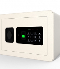 得力33559指紋密碼保管箱H250(米白)