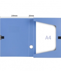 得力5662-35檔案盒-背寬35MM(藍)