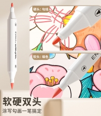 恩米SXE33-扁盒雙頭丙烯馬克筆