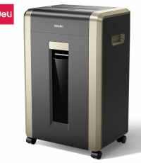 得力（deli）GA705 碎紙機5級保密辦公32L紙桶家用可碎卡碎光盤 18張 60分鐘 5級